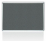 Filcová šedá tabule v hliníkovém rámu 150x100 cm