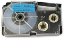 Xerox kompatibilní páska s Casio XR-12BU1, 12mm x 8m, černý tisk / modrý podklad - ALLPRINT
