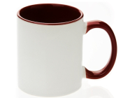 Hrnek SubliT bílý 325 ml - vnitřek a ucho hnědé