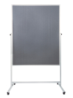 Mobilní textilní tabule ARTA šedá 150 x 120 cm