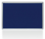 Filcová modrá tabule v hliníkovém rámu 150x120 cm