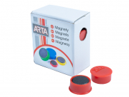 Magnety ARTA průměr 16mm, červené (10ks v balení)