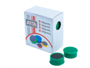 Magnety ARTA průměr 16mm, zelené (10ks v balení)