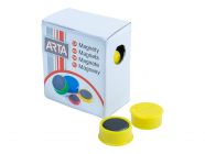 Magnety ARTA průměr 16mm, žluté (10ks v balení)