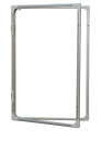 Vitrína interiérová s vertikálním otevíráním 120x90cm, magnetický povrch, model 2