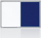 Kombinovaná tabule 60x90 filc modrý/magnet., rám ALU23