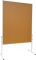 Moderační oboustranná tabule korková 120x150cm na kolečkách